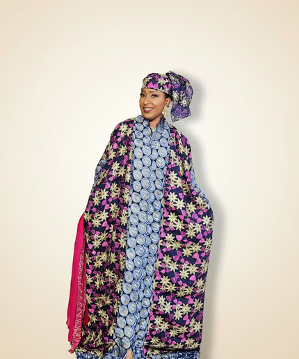 Dentelle nigeriane namira - Fuchsia