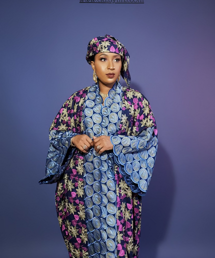 Dentelle nigeriane namira - Fuchsia