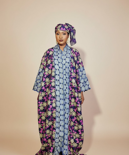 Dentelle nigeriane namira - Fuchsia