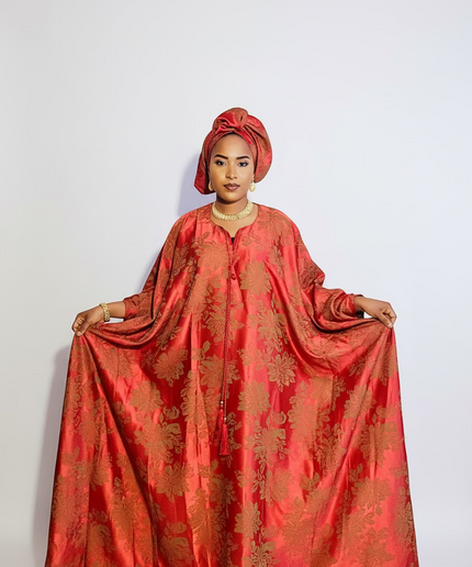 Boubou damask anna - Rouge