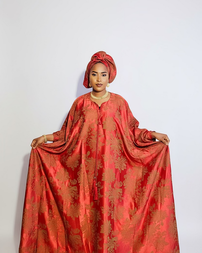 Boubou damask anna - Rouge
