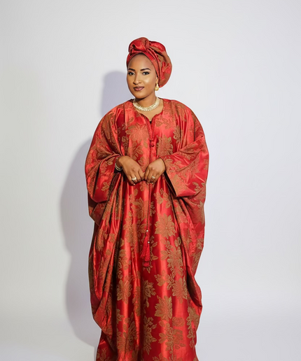 Boubou damask anna - Rouge