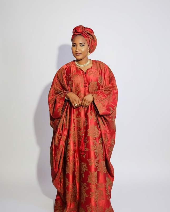 Boubou damask anna - Rouge