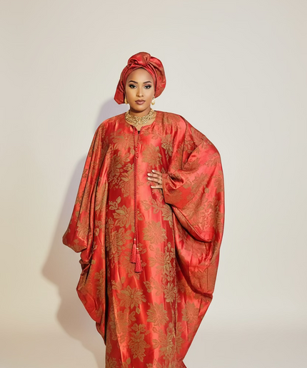 Boubou damask anna - Rouge