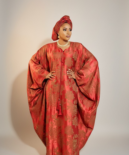 Boubou damask anna - Rouge