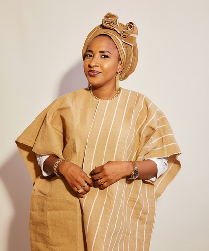 Midi kimono aso oke - Beige