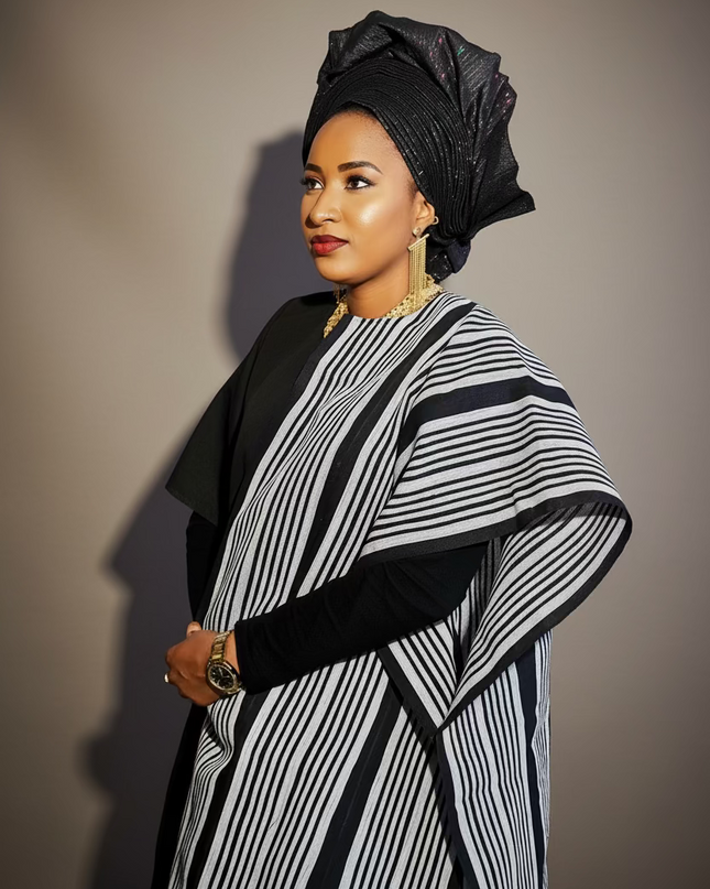 Midi kimono aso oke - Noir