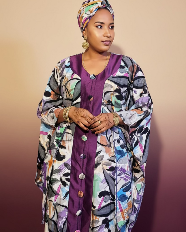Classy boubou  - Violet