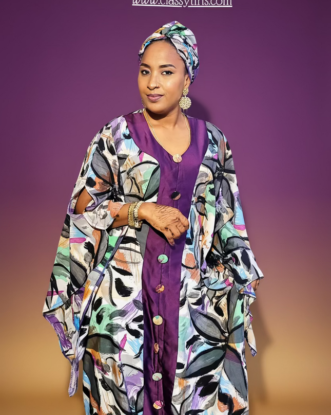 Classy boubou  - Violet