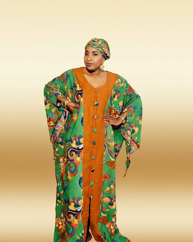 Classy boubou  - Vert orange