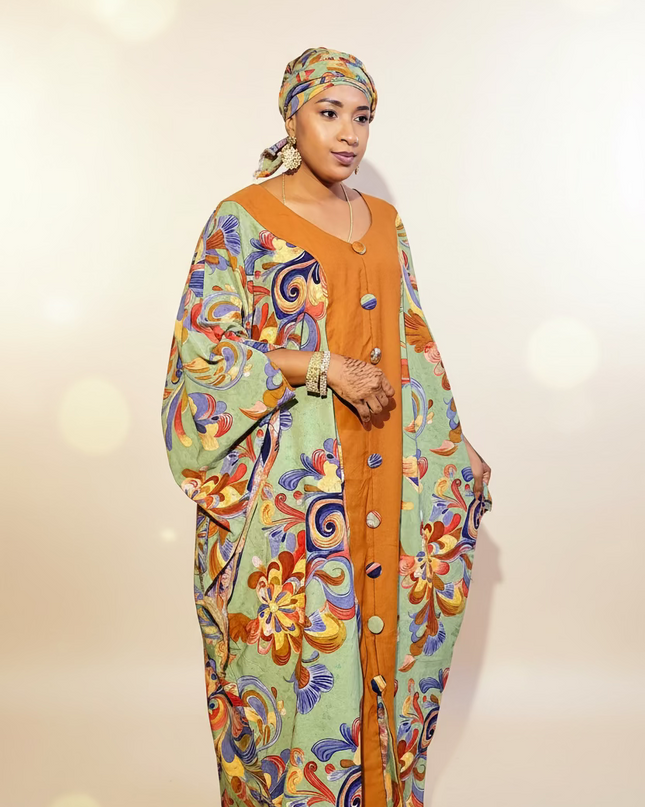 Classy boubou  - Vert orange