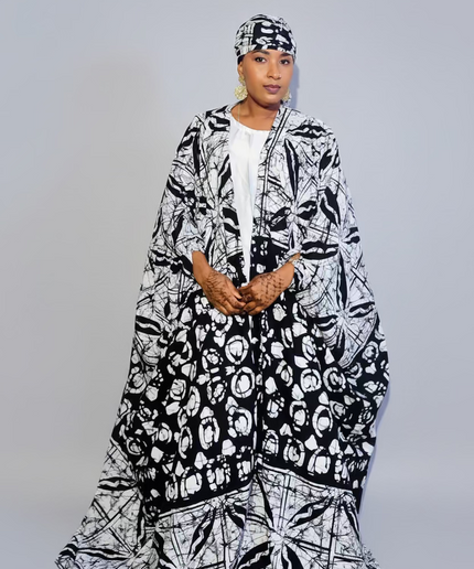 Ensemble kimono oversize - Blanc-b