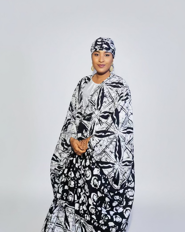 Ensemble kimono oversize - Blanc-b