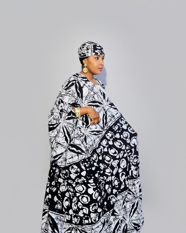 Ensemble kimono oversize - Blanc-b