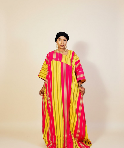 Boubou jummy aso oké - Rose jaune