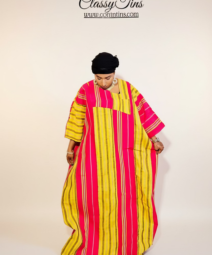 Boubou jummy aso oké - Rose jaune
