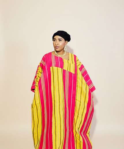 Boubou jummy aso oké - Rose jaune