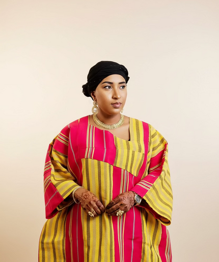 Boubou jummy aso oké - Rose jaune