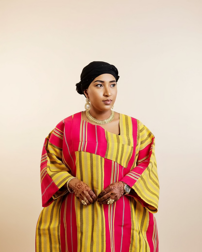 Boubou jummy aso oké - Rose jaune