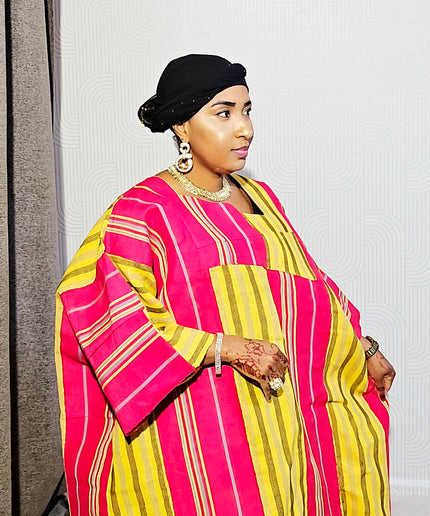 Boubou jummy aso oké - Rose jaune