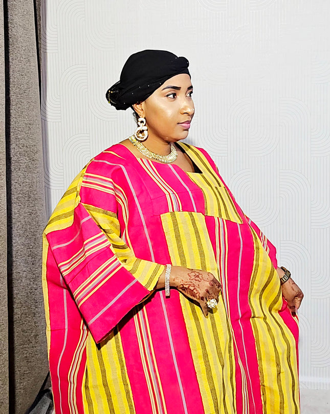Boubou jummy aso oké - Rose jaune