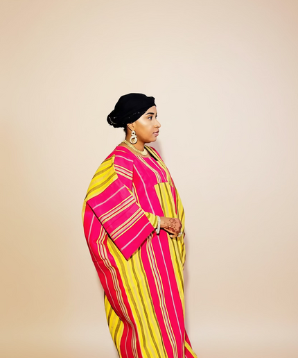 Boubou jummy aso oké - Rose jaune