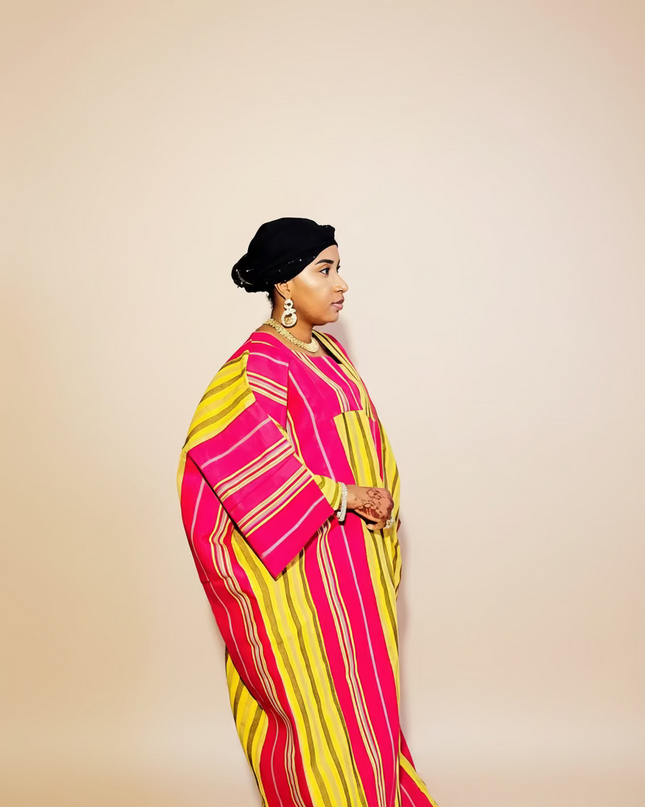 Boubou jummy aso oké - Rose jaune