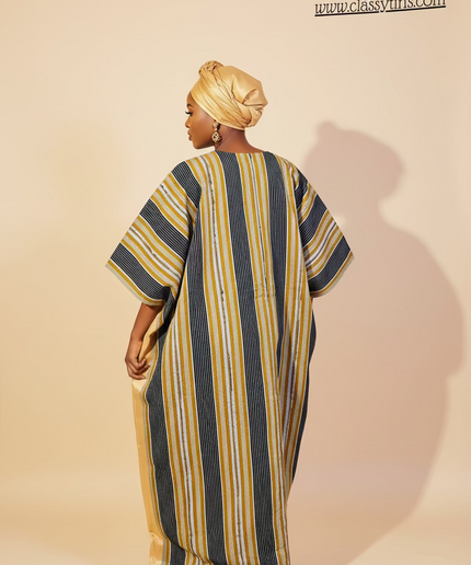 Boubou aso oké  tafetta - Gold