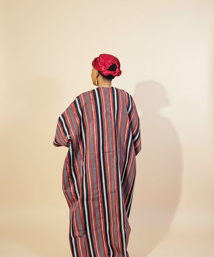 Boubou aso oké tafetta - Rouge