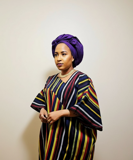 Boubou aso oke olutayo franges - Multicouleur
