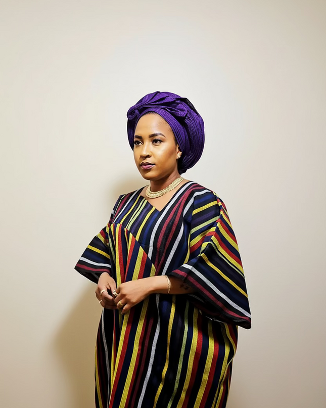 Boubou aso oke olutayo franges - Multicouleur