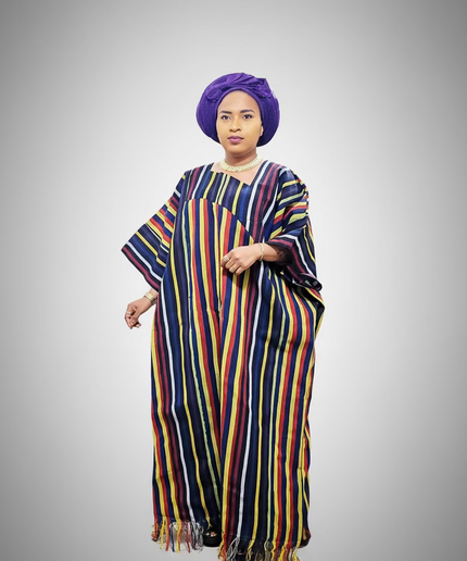 Boubou aso oke olutayo franges - Multicouleur
