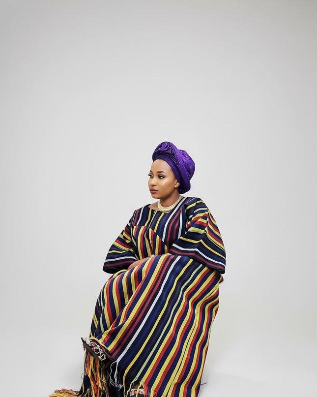 Boubou aso oke olutayo franges - Multicouleur