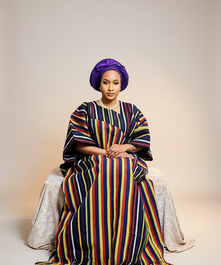 Boubou aso oke olutayo franges - Multicouleur