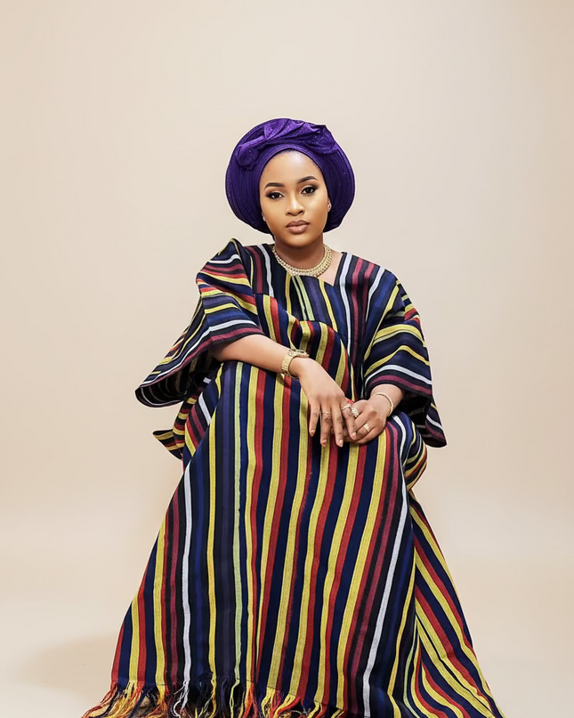Boubou aso oke olutayo franges - Multicouleur