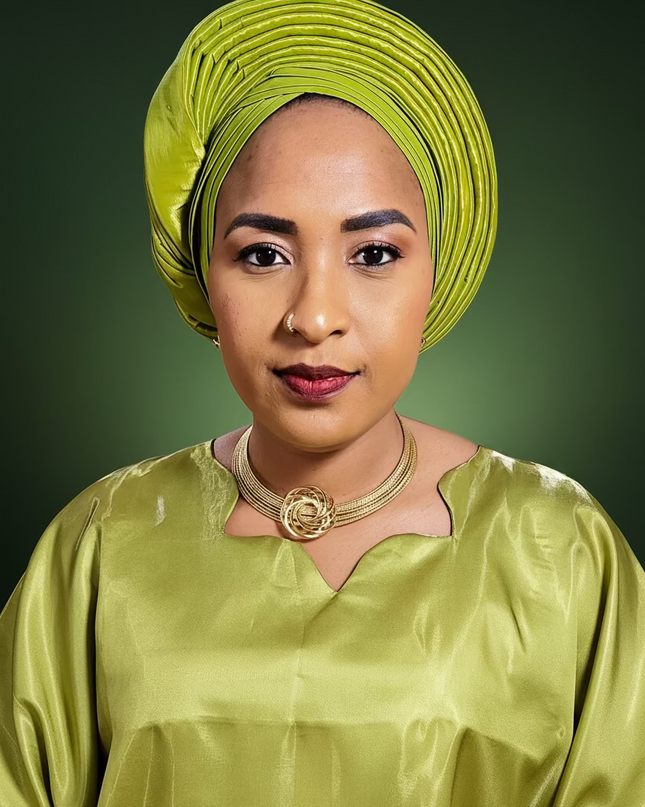 Chapeau taffeta nigérian - Vert olive