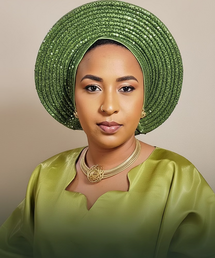 Chapeau nigérian 2 en 1 - Vert