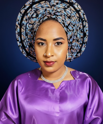 Chapeau nigérian 2 en 1 - Bleu ciel