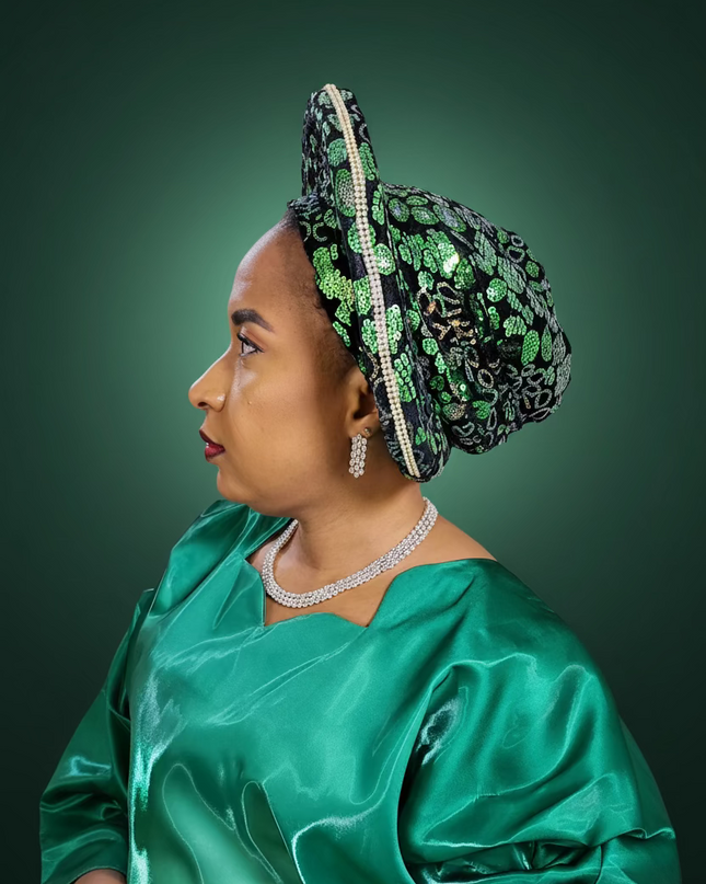 Chapeau nigérian - Vert noir
