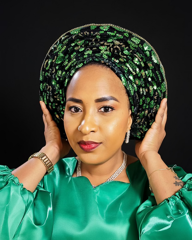 Chapeau nigérian - Vert noir