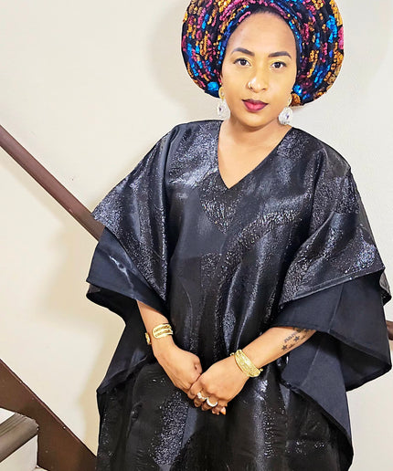 Boubou folasade brocart mikado - Noir