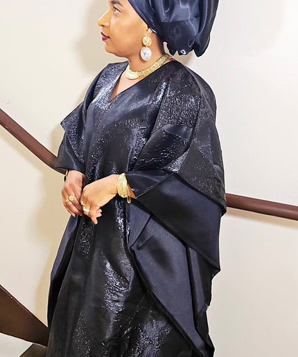Boubou folasade brocart mikado - Noir