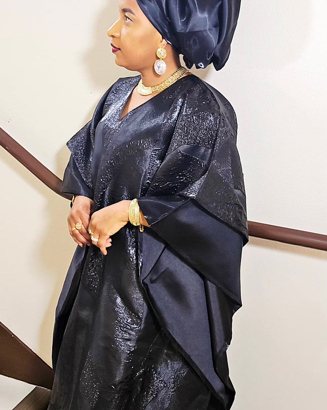Boubou folasade brocart mikado - Noir