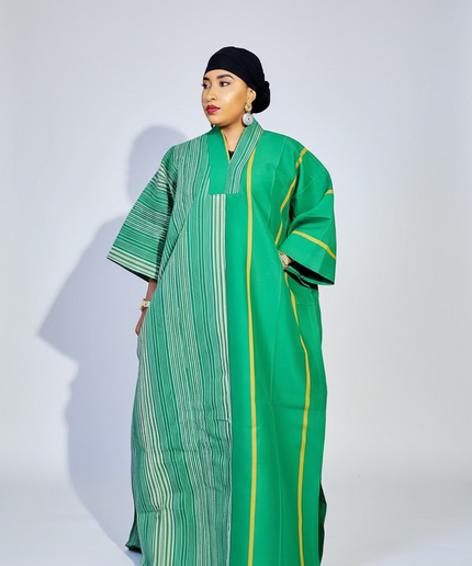 Boubou aso oke omotade - Vert