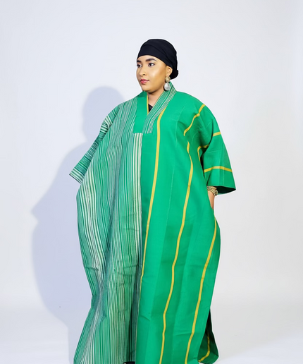 Boubou aso oke omotade - Vert