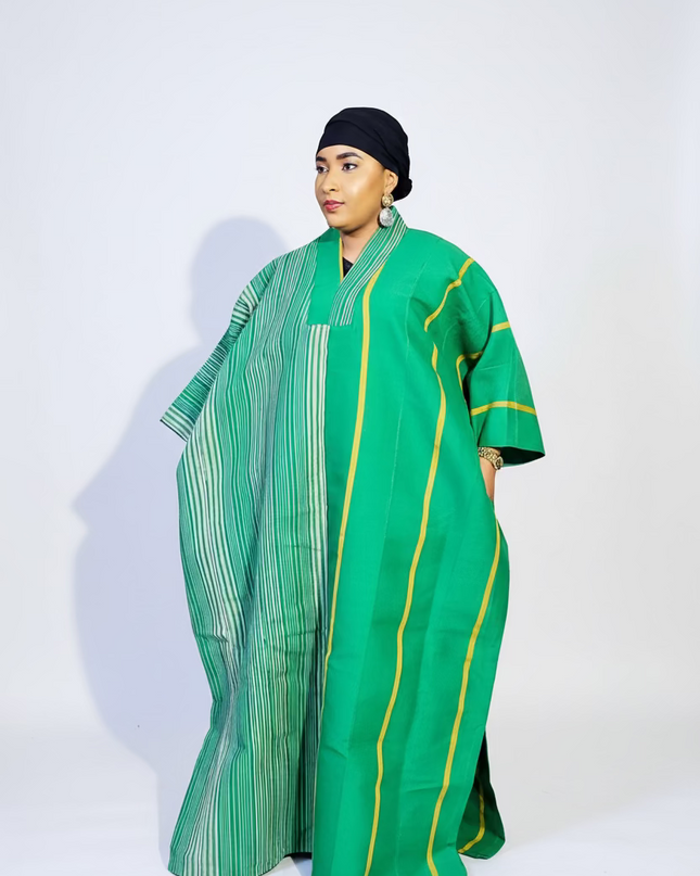 Boubou aso oke omotade - Vert
