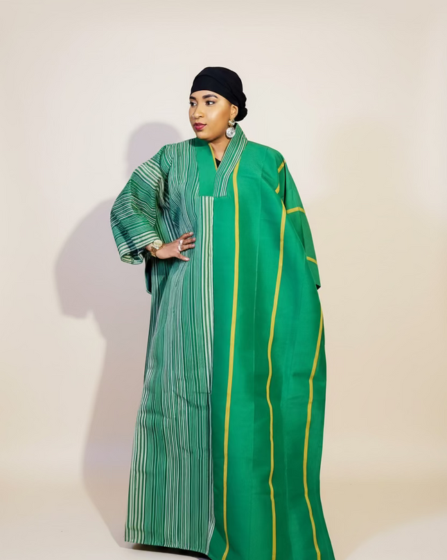 Boubou aso oke omotade - Vert