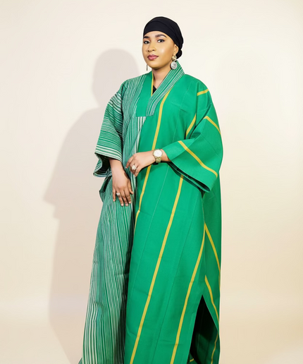 Boubou aso oke omotade - Vert