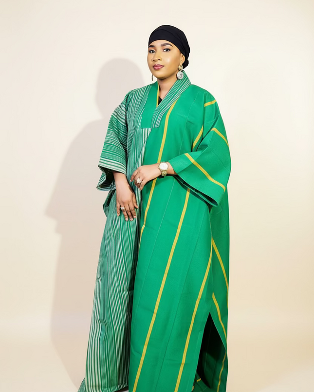 Boubou aso oke omotade - Vert