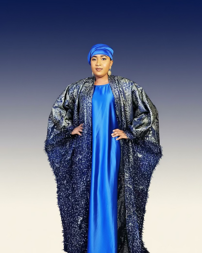Ensemble khalessy sous robe - Bleu